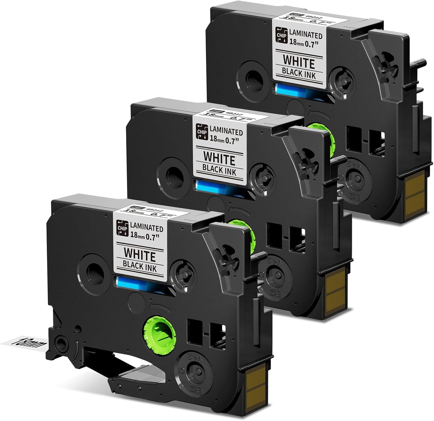 Vixic kompatibel für Brother P-touch Bänder TZe-241 18mm Schriftband kompatibel mit Brother TZ Tape TZ-241 TZe241 Schwarz auf Weiß(3er-Pack)