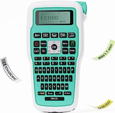 Vixic D210S Label Maker Machine with 4 Tape Pink