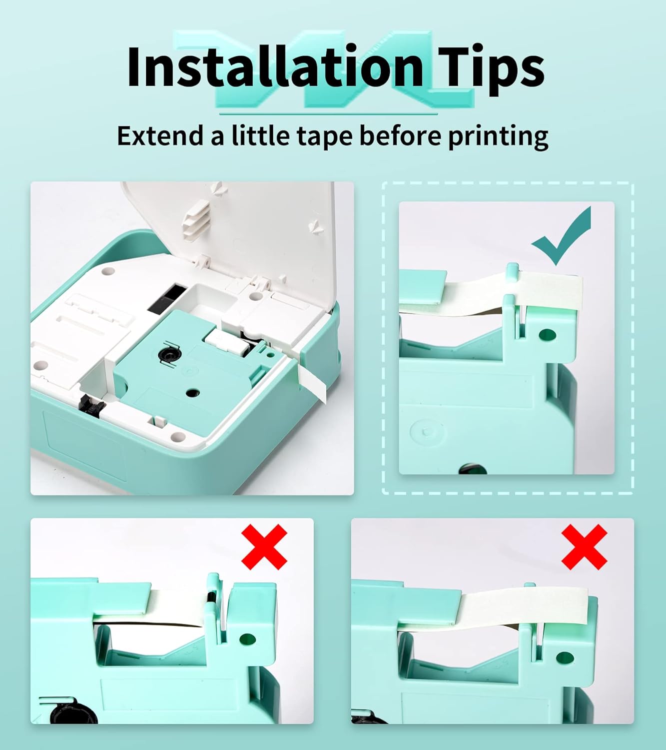 Vixic Label Maker Tape for Vixic LM1600 D1600 Labeler, 1/2 Inch x 23Feet Label Tape Replacement for Dymo D1 Label Tape 45010, Compatible for Dymo LabelManager 160 280 210D Label Maker, Black on Clear