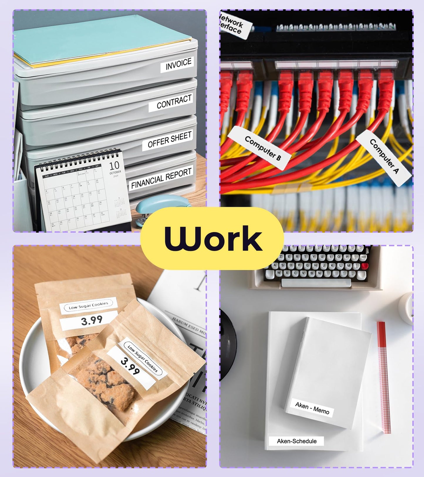 Vixic Label Maker Machine with Tapes, D210S Portable Label Maker, Label Maker Machine with USB-C for Power, Labeler Features Chain Print to Reduce Label Wastes for Home Kids Items Office Organization