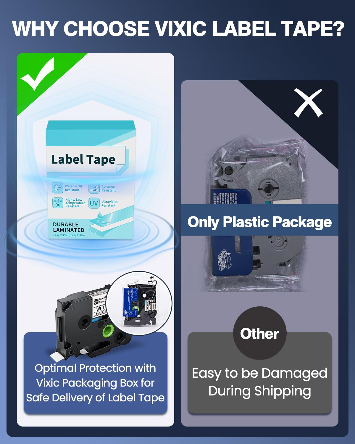 TZe-241 TZe241 Label Tape Compatible with Brother TZe Tape 18mm 0.7" TZ-241 Laminated White 3/4 Inch, Tz Tape 18mm BZ Tape 4B21Z Work for P780BT D480BT P Touch Label Maker PT-D400 PT-D600 PT-1750 2030