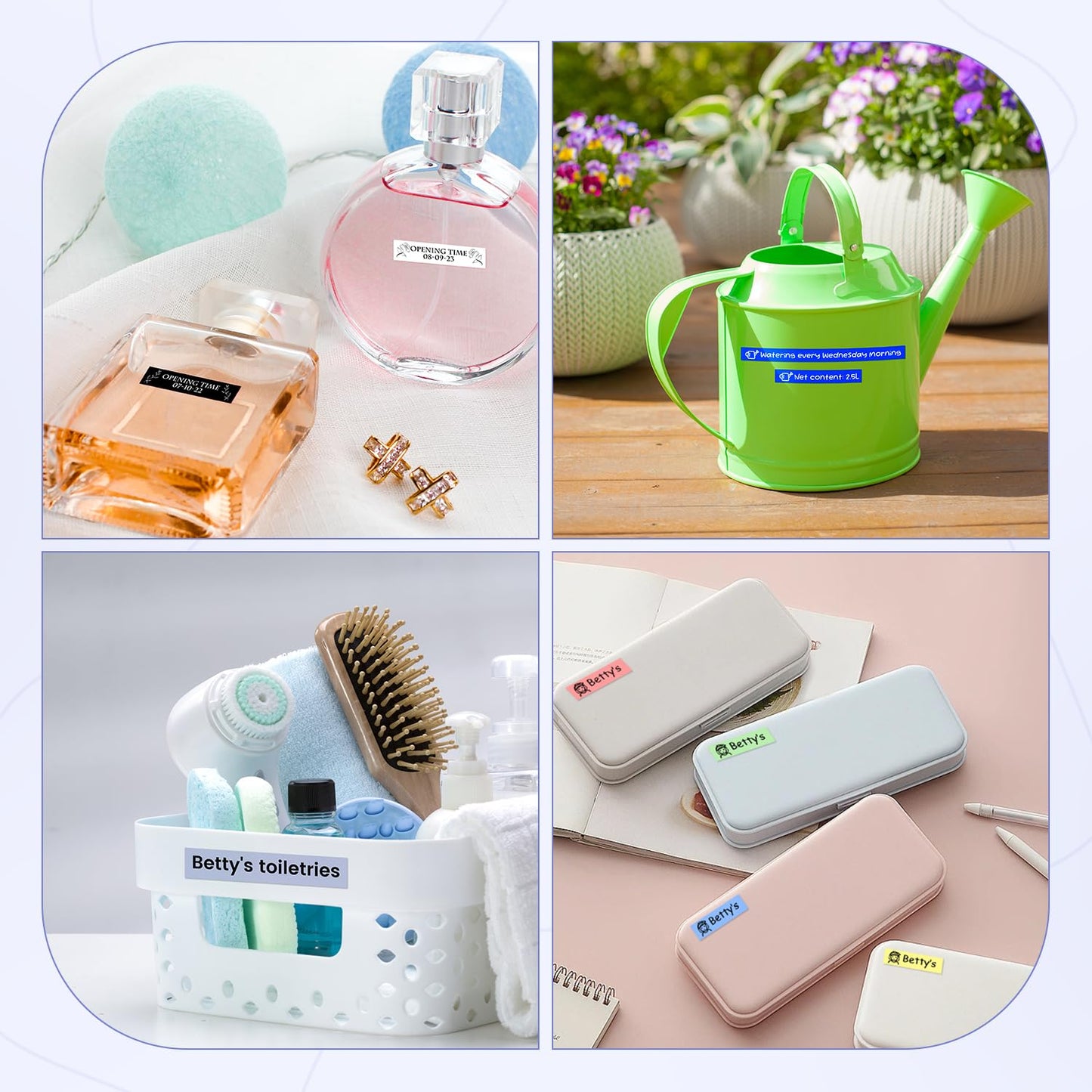 Vixic D1600 Bluetooth Label Maker Machine with 1 Tape, Purple