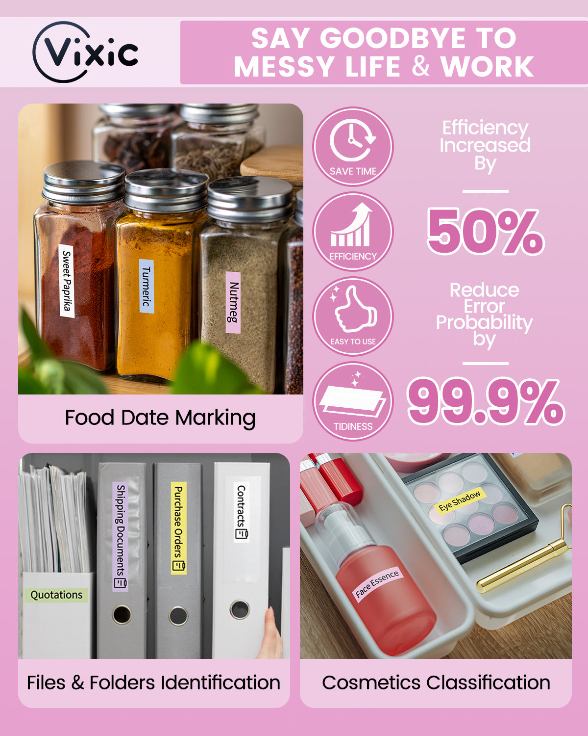 Label Maker Tape BZ Tapes Color for D210S H1100 D480BT P780BT E1000 P3200 Label Makers Compatible with Brother TZe TZ Tape 12mm 0.47 Laminated for P Touch PT-D210 PT-H110 PT-D220 PTD610BT,6-Pack